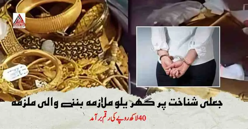 راولپنڈی: مورگاہ پولیس کی کارروائی، گھریلو ملازمہ زیورات چوری کے مقدمے میں گرفتار